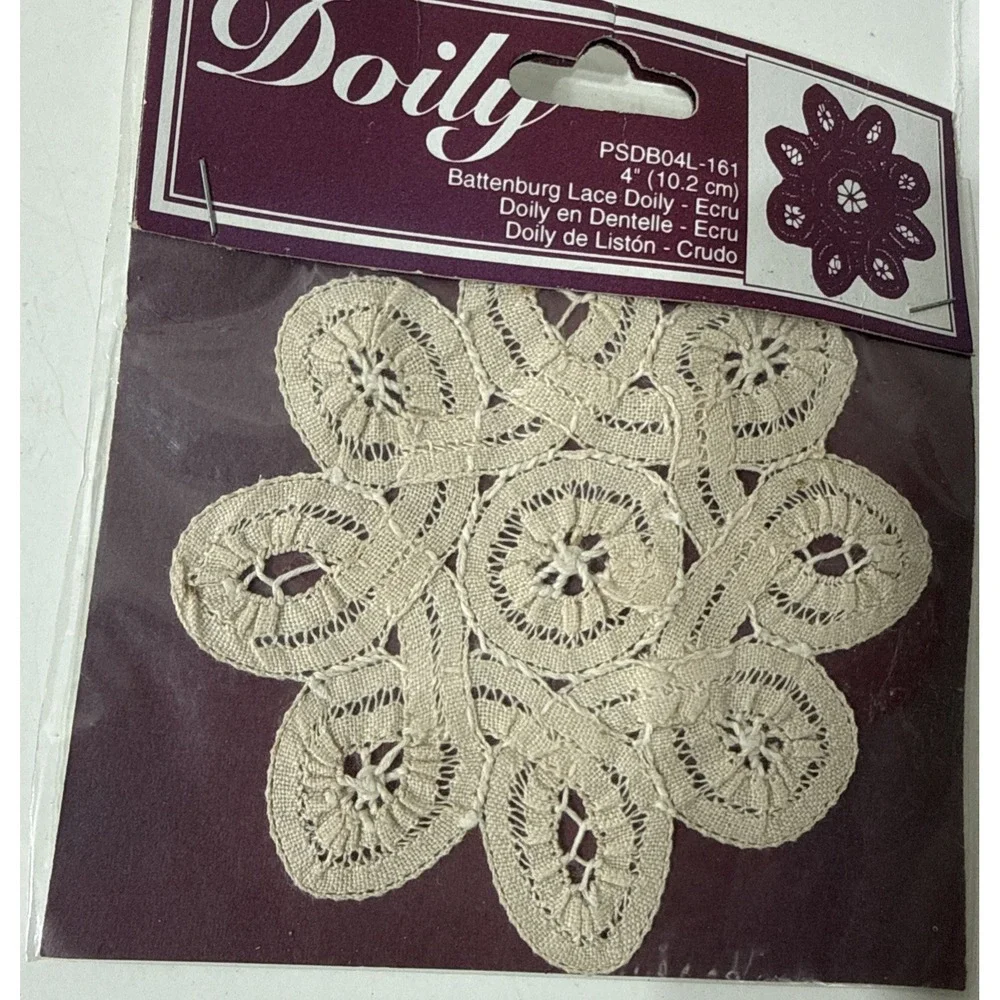 Doily Brand Battenburg Creme Lace 4